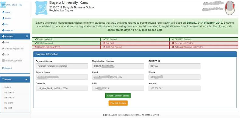 The Bayero University Kano (BUK) registration portal - BUK registration portal 