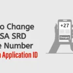 How to change SRD phone number without an application ID