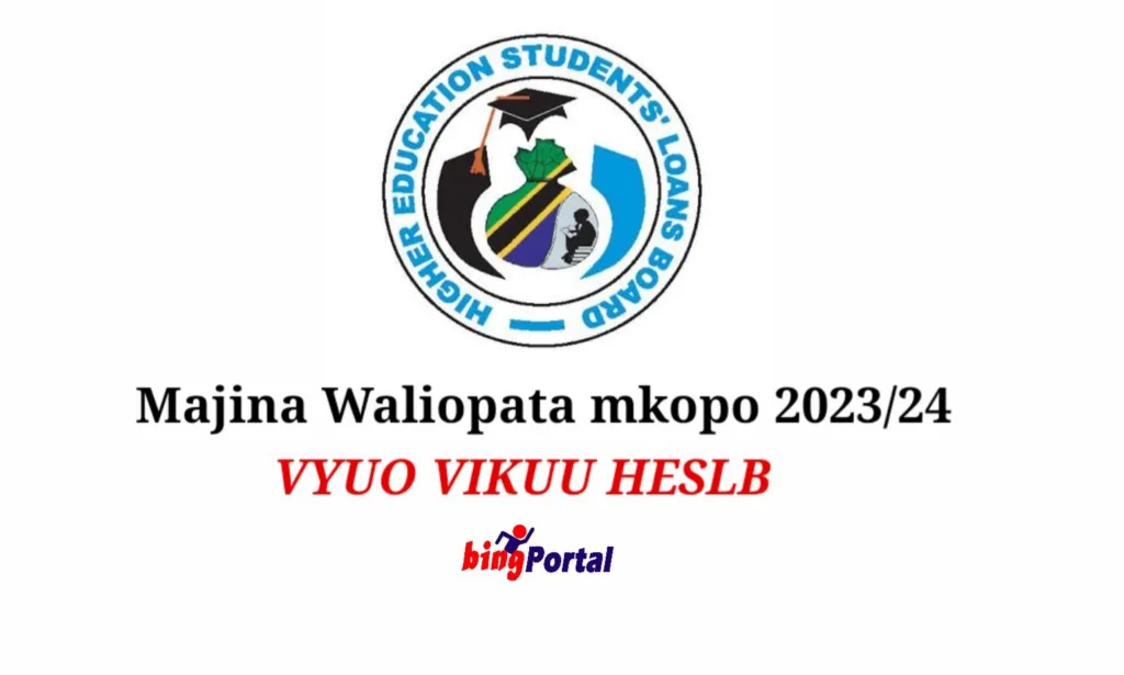 Majina Waliopata Mkopo 2023/24 - HESLB Loan Beneficiaries Names Pdf Download