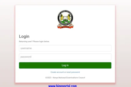 KNEC Examiners portal - Login