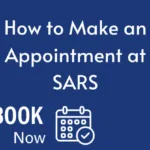 SARS appointment booking contact number
