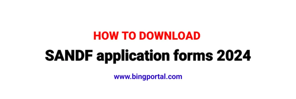 SANDF application forms 2024 - Pdf Download