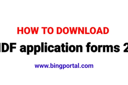 SANDF application forms 2024 - Pdf Download