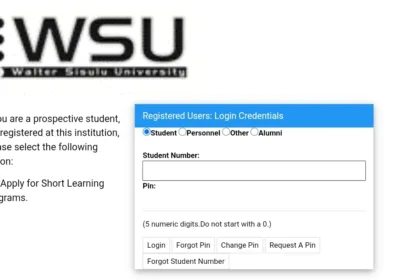 WSU student portal - Self Help iEnabler | Walter Sisulu University