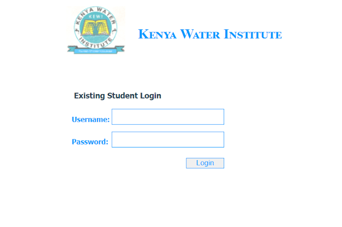 KEWI Student Portal Login - The Kenya Water Institute