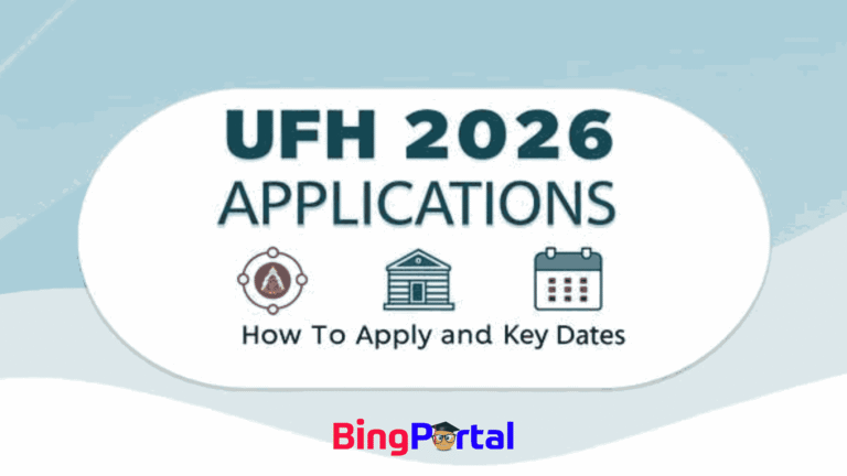 UFH Online Application form 2026